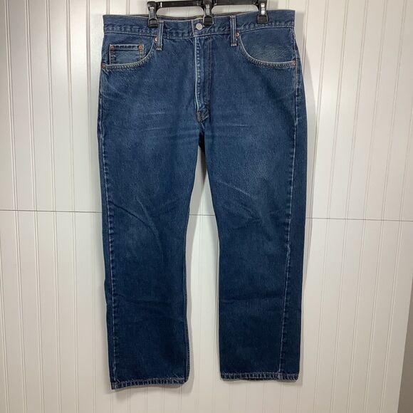Levi's Jeans Men's 38 x 30* 505 Straight Fit  Blue Denim - Picture 1 of 12